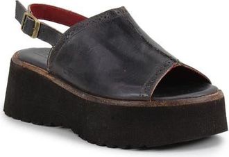 Bed St&uuml; Library Platform Sandal in Black Rustic at Nordstrom, Size 9.5