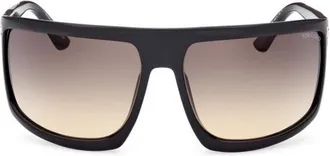 Tom Ford FT106601B Shield Full Rim Sunglasses - Black