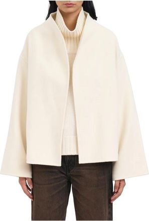 Soft Goat Korte Jas - Dames - Zomerjassen - Wit - S - Wol - Jassen