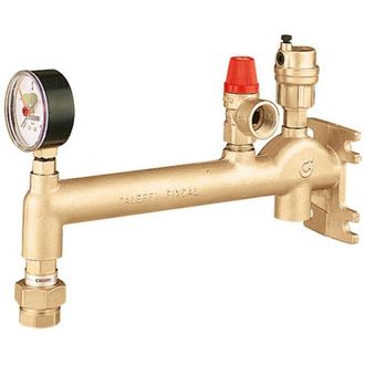 Caleffi Grupo De Conexi&oacute;n De Tanque Fixcal 336 Con Tap&oacute;n De V&aacute;lvula De Lat&oacute;n Caleffi