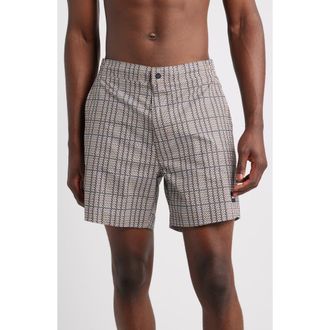 BOSS Beach to Bar Swim Trunks in Black at Nordstrom Rack, Size Medium
