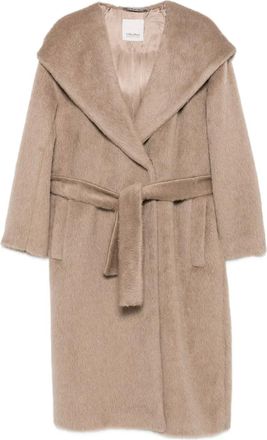 Max Mara Mantel met ceintuur - Beige