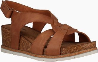 Josef Seibel Womens Eden 02 Womens Wedge Sandals - Brown - Size: 6.5