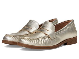 Cole Haan Stassi Soft Driving Style Loafers Womens Flat Shoes Soft Gold Leather : 10.5 B - Medium, Nylon