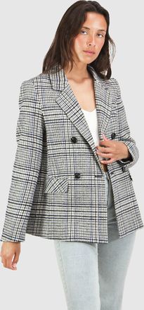 Belle & Bloom Piccadilly Wool Blend Plaid Blazer