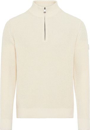 Joop Strickpullover JOOP JEANS Henrios, Herren, Gr. 3XL, natural, Strick, Obermaterial: 100% Baumwolle, clean, unifarben, regular fit normal, Rundhals, ein