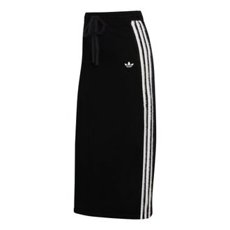 adidas (WMNS) adidas Knitted Skirt Asia Sizing Black White KS9373