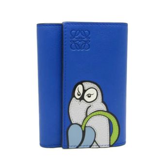 Loewe Vintage, unisex, Blauw, ONE Size, Leer, Pre-owned Lederen Portemonnee
