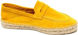 Maneb&igrave; Suede Espadrille Loafer Schoen - Dames - Espadrilles - Geel - 35 EU - Schoenen