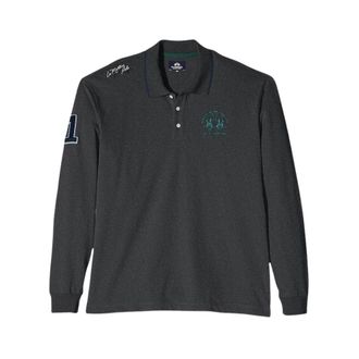La Martina Polo in Heavy Jersey - - Tops - Uomo - Grigio - M