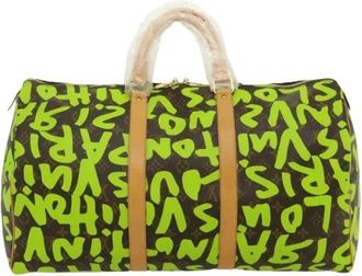 Louis Vuitton Pre-owned Canvas Weekend Bag - - Pre-owned - Donna - Verde - ONE SIZE