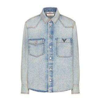 Valentino Garavani Hombre, Camisas, Azul, Talla: L