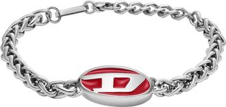 Diesel RVS armband voor mannen - Heren - Armbanden - Grijs - ONE Size - Accessoires