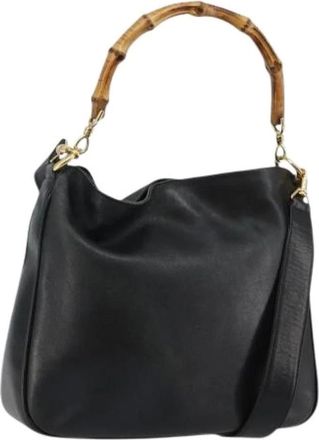 Gucci Pre-owned Handbags, female, Black, Size: ONE SIZE Pre-owned Vintage Handbag