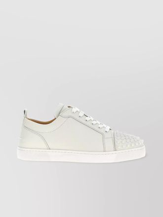 Christian Louboutin calf leather spike-embellished low-top sneakers