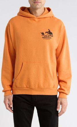 One Of These Days Roundup Fleece Graphic Hoodie in Orange at Nordstrom, Size X-Large