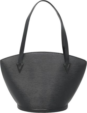 Louis Vuitton Saint Jacques Black Leather Tote Bag (Pre-Owned)