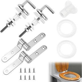 OEM Kit De Fijaci&oacute;n Para Asiento De Inodoro (2 Piezas), Fijaciones Para Bisagras, Bisagras Para Asiento De Inodoro, Fijaciones Est&aacute;ndar Para Asiento De In