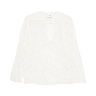 Nude Blouses, female, White, Size: 2XS Lace Shirt