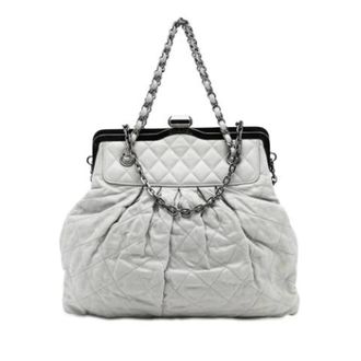 Chanel Pre-owned Chic Frame - Dames - Pre-owned - Grijs - Maat: ONE Size Leer