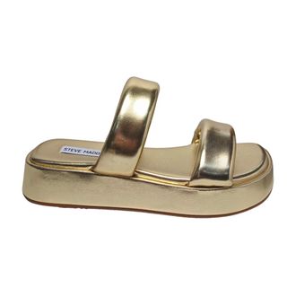 Steve Madden Sliders, female, Yellow, Size: 7 1/2 US sandali Ecopelle