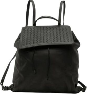 Bottega Veneta Zaino Pre-owned Intrecciato - - Pre-owned - Donna - Nero - ONE SIZE