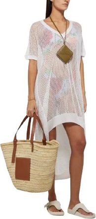 Loewe x Paulas Ibiza White Cotton Fishnet Dress Size S