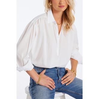 Bishop + Young Boho Voile Blouse in White at Nordstrom, Size X-Small