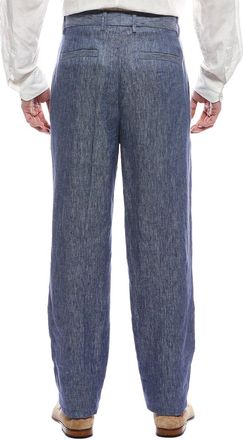 Brunello Cucinelli Linen Pleated Trousers - Blue
