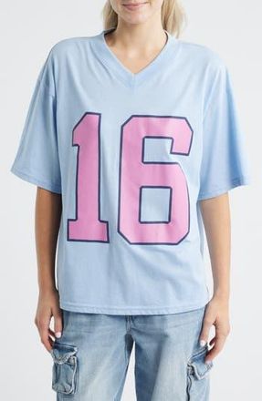 Vinyl Icons 16 Graphic V-Neck T-Shirt in Light Blue at Nordstrom Rack, Size X-Small