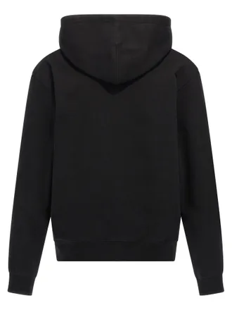 Jil Sander Logo-Print Cotton Hoodie - Black