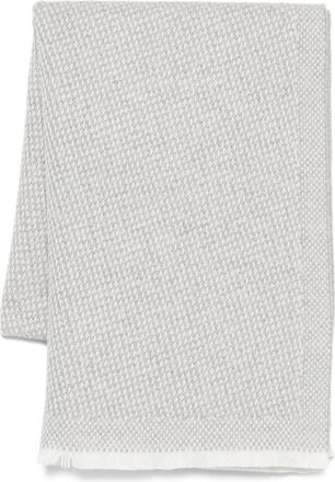 Eleventy Sciarpa con trama intrecciata - Grigio