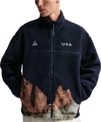 Nike x ACG USA Therma-FIT ADV Windproof Full-Zip Fleece Jacket Obsidian HQ5493-451