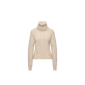 Moncler Moncler Wool & Mohair Blend Turtleneck Sweater, Women, White, Size: Xs