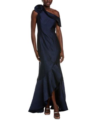 Teri Jon by Rickie Freeman Teri Jon By Rickie Freeman Jacquard Gown
