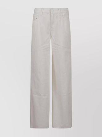 7 For All Mankind wide legs high waist linen