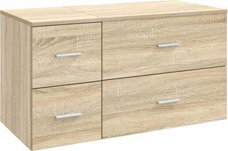 vidaXL Juego De Muebles De Ba&ntilde;o 2 Uds. Roble Sonoma Vidaxl