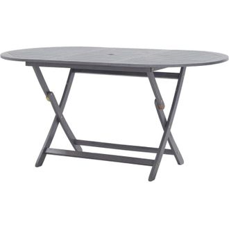 vidaXL Vidaxl - Tavolo da Giardino Pieghevole 160x85x75 cm Massello di Acacia