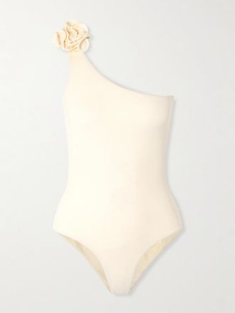 Magda Butrym Costume Da Bagno Monospalla Con Decorazione - Crema