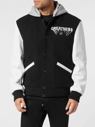 Philipp Plein Hooded Bomber Jacket