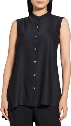 Theory Sleeveless Tunic Linen-Blend Dress