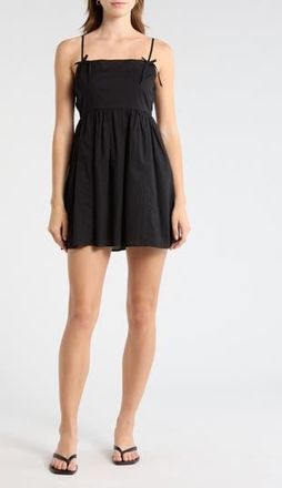 Abound Cami Bow Babydoll Dress in Black at Nordstrom Rack, Size X-Small