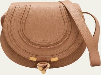 Chlo&eacute; Marcie Small Crossbody Bag in Grained Calfskin