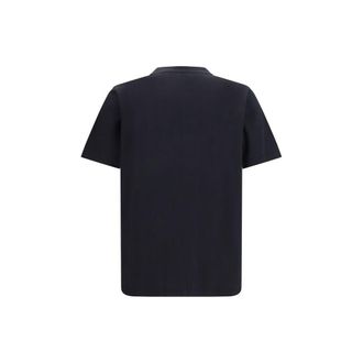 Off-white Logo-Embroidered Cotton T-Shirt - Black