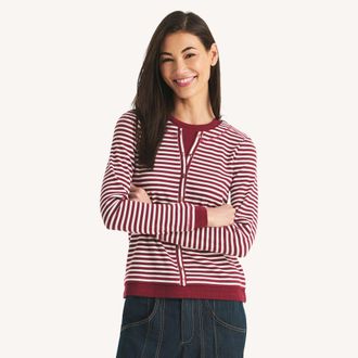 Nautica Striped Cardigan