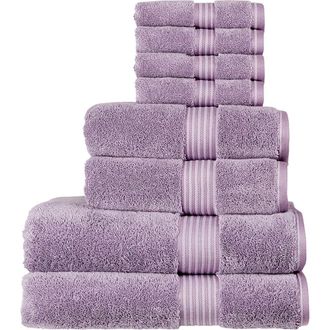 Christy Supreme Hygro Luxury 100% Supima Cotton 8 Piece Towel Set in Lavender at Nordstrom