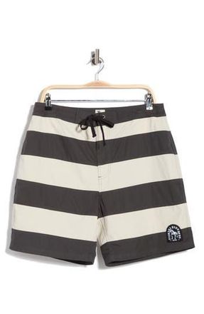 Rvca Main Tower Swim Trunks in Pirate Black at Nordstrom Rack, Size 28