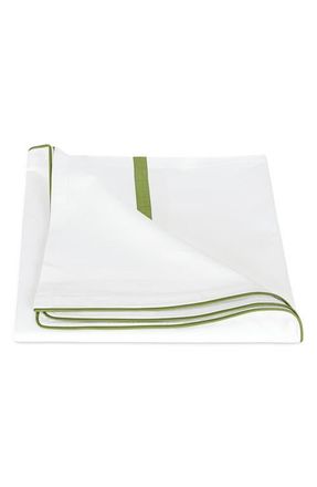 Matouk Louise Piqué Duvet Cover in Grass at Nordstrom, Size King