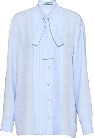 Prada Stijlvolle Shirt voor Mannen - Dames - Overhemden - Blauw - XS - Overhemden