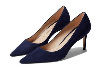 Stuart Weitzman Stuart 75 Pump Womens Shoes Nice Blue : 10.5 B, Suede